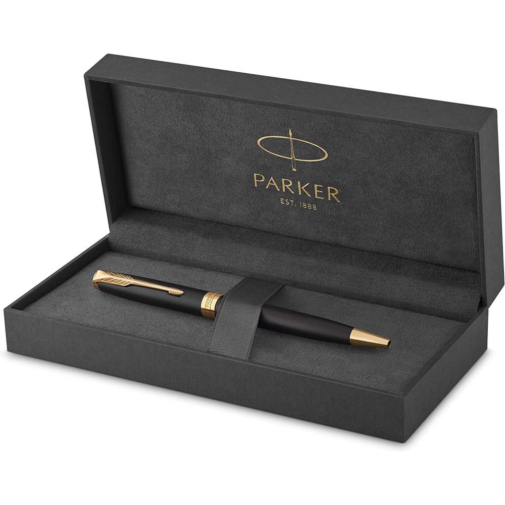 Шариковая ручка  Parker Sonnet Matte Black GT BP с логотипом Шариковая ручка  Parker Sonnet Matte Black GT BP с логотипом Фото 6